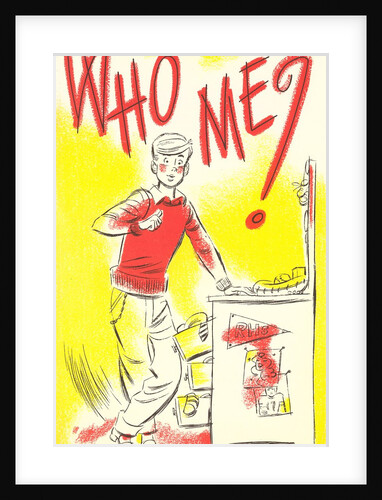 Who Me? Cartoon Kid by Anonymous