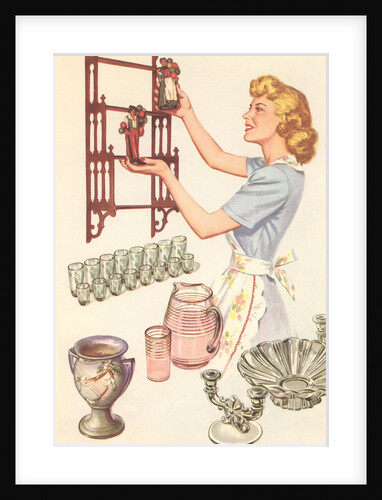 Woman with Knickknacks by Anonymous