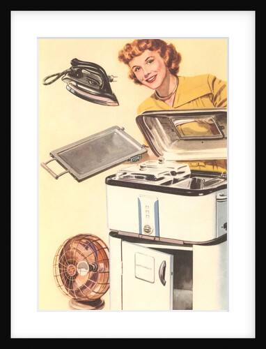 Woman with Modern Appliances by Anonymous