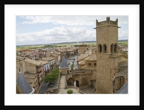 Olite from the top of the Royal Palace by Anonymous