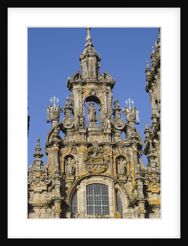 Detail of the West front of the Santiago Cathedral by Anonymous