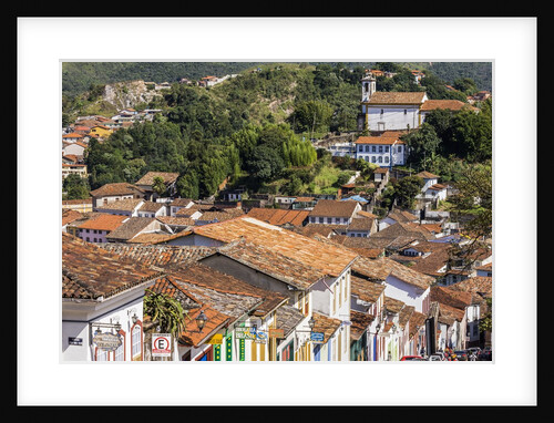 Houses of Rua (street) Senador Rocha Lagoa and the town by Anonymous