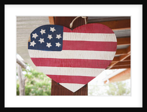 Love America, heart and US Flag by Anonymous