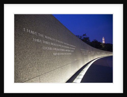 Martin Luther King Jr National Memorial, a monument to civil rights leader, Washington, DC by Anonymous