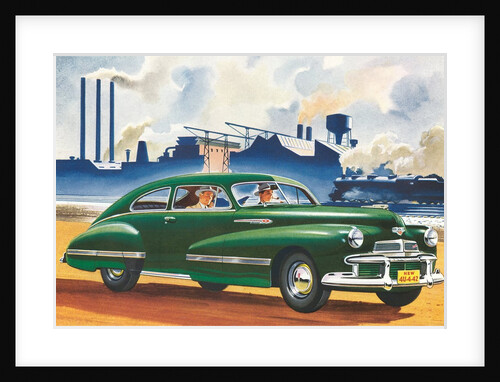 Car Passing Factory by Anonymous