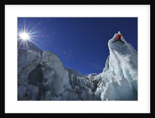 Ice climbing in the Bernese Oberland, Swiss Alps by Anonymous