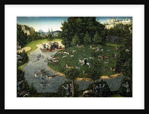 Stag Hunt of Elector Friedrich III the Wise by Lucas Cranach the Elder