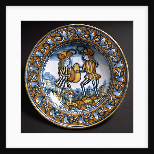 Plate depicting two soldiers in combat, ca 1520 by Anonymous