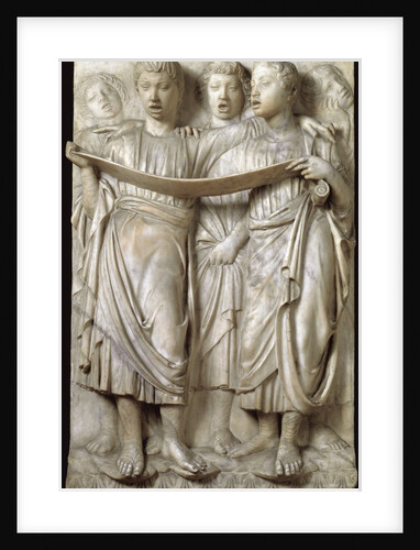 La cantoria or children singing in choir by Luca della Robbia