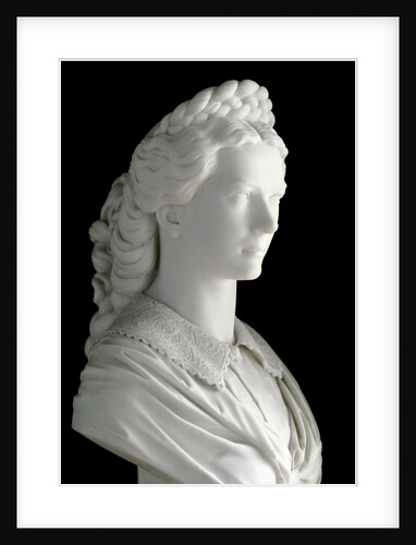 Bust of Elisabeth (Sisi) of Wittelsbach, Marble sculpture by Anonymous