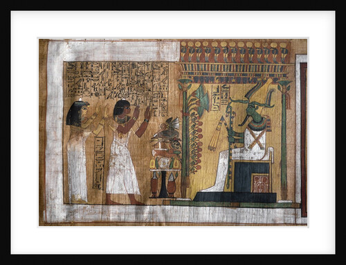 The deceased Kha and his wife Merit worship Osiris by Anonymous