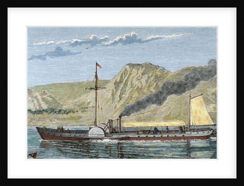 Robert Fulton's steamboat. by Anonymous