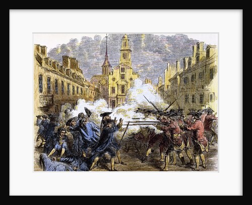 American Revolutionary War (1775-1783). The Boston Massacre (1770). by Anonymous