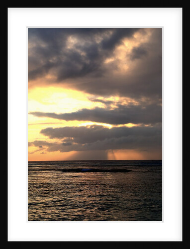 Sandy Lane beach at sunset by Anonymous