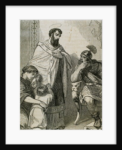 St. Paulinus of Nola (355-431). by Anonymous