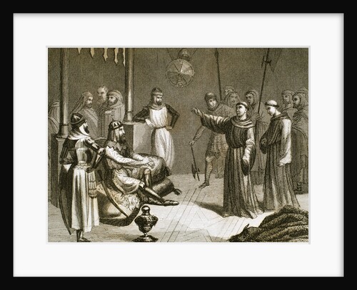Meeting between St. Francis of Assisi and Sultan Al-Kamil, in Damietta (Egypt). by Anonymous
