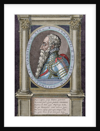 John (1455-1513). King of Denmark, Norway and as John II of Sweden in the Kalmar Union. Colored engr by Anonymous