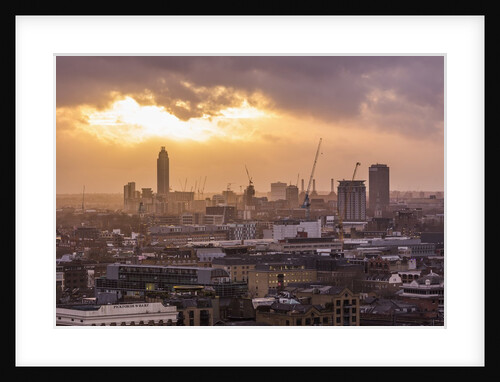 View of the town at the sunset from The Monument by Anonymous