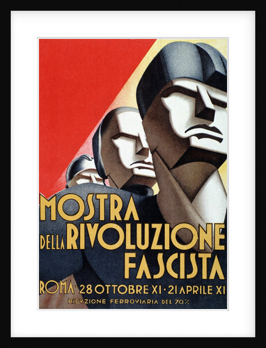 Exhibition of the Fascist Revolution, poster, 1933 by Anonymous
