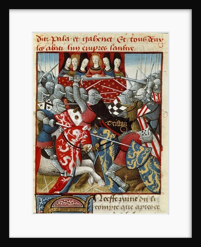 Tournament of Knights - from Roman du Chevalier Tristan by Anonymous