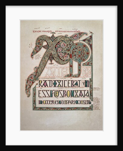 Incipit page to the Gospel of St. Matthew by Anonymous