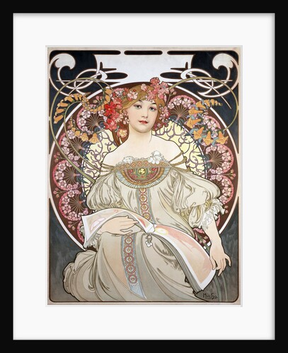 Calendar Illustration by Alphonse Mucha