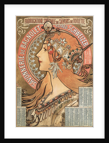 Savonnerie de Bagnolet illustration by Alphonse Mucha