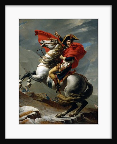 Napoleon I Bonaparte Crossing the St Bernard Pass 1800 by by Jacques-Louis David