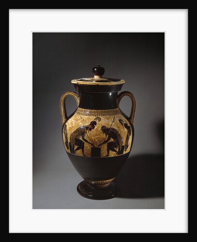 Etruscan vase depicting Achilles and Ajax playing dice by Anonymous