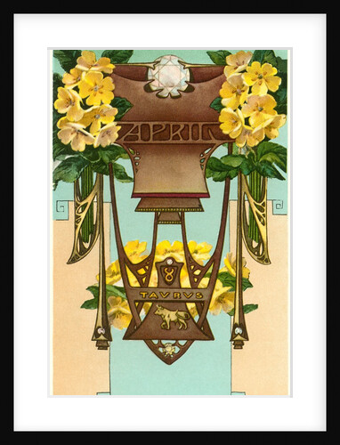 Art Nouveau April, Taurus by Anonymous