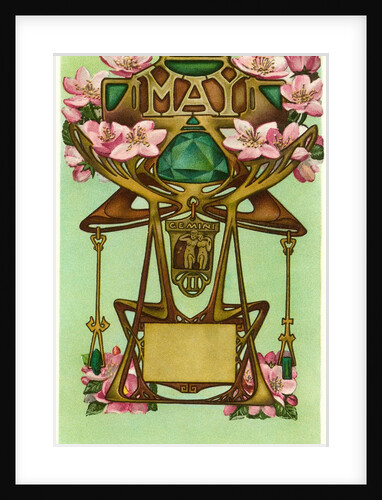 Art Nouveau May, Gemini by Anonymous
