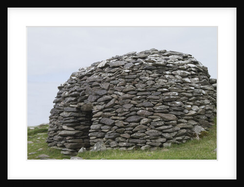Iron Age beehive stone hut by Anonymous