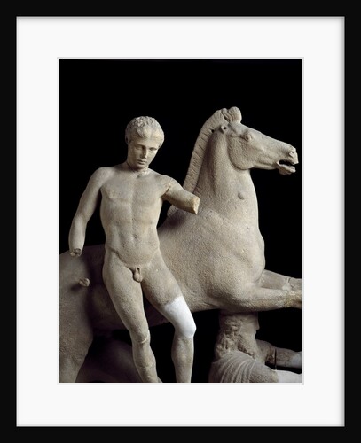 Detail of sculpture group of the Dioscuro by Anonymous