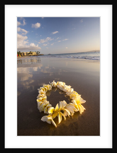 Lie on Kihei Beach with Reflections in Sand by Anonymous