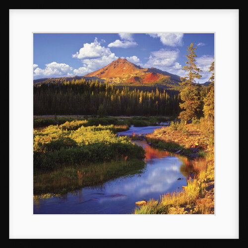 Broken Top Mountain and Fall Creek by Anonymous