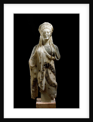 Marble sculpture of kore by Anonymous