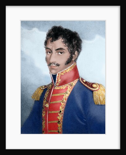 BOLIVAR, Simon (1793- 1830). Military and Venezuelan statesman. by Anonymous