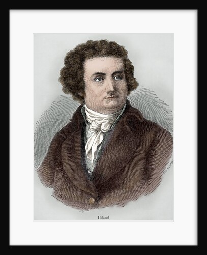 August Wilhelm Iffland (1759-1814). Engraving. Colored. by Anonymous