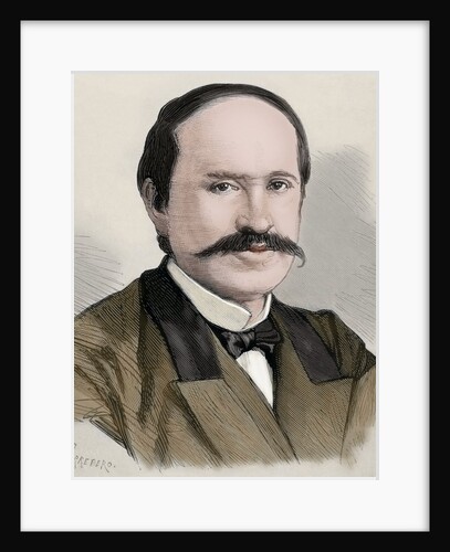 Nikolay Pavlovich Ignatyev (1832-1908). Engraving. Colored. by Anonymous