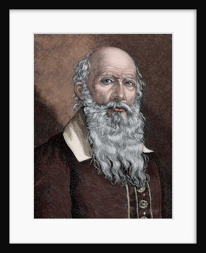 Friedrich Ludwig Jahn (1778-1852). Engraving. Colored. by Anonymous