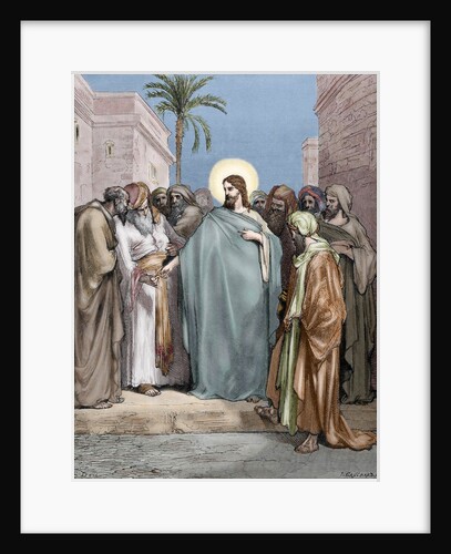 Caesar's Money. Engraving. Colored. by Anonymous