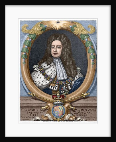 George II (1683-1760). Engraving. Colored. by Anonymous