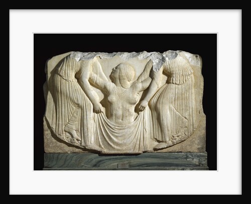 Detail of the Ludovisi Throne depicting the birth of Aphrodite by Anonymous