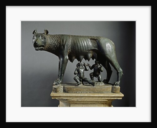 Bronze sculpture of Capitoline Wolf by Anonymous