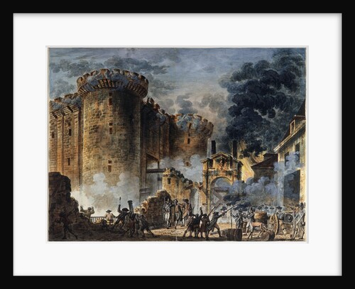 Storming of the Bastille, July 14th, 1789 by Jean-Pierre Houel