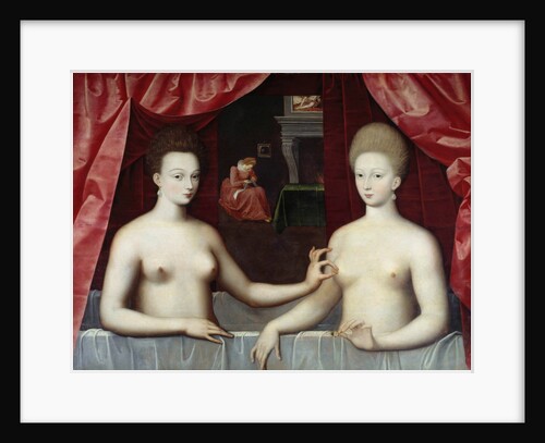 Portrait of Gabrielle d'Estrees and her sister by Anonymous