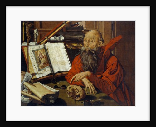 Saint Jerome Meditating by Marinus Claeszoon van Reymerswaele