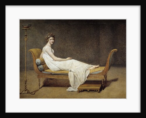 Portrait of Mrs Recamier by by Jacques-Louis David