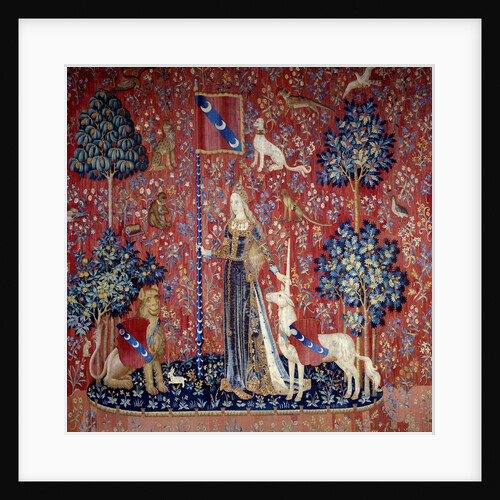 Allegory of touch from the Lady and the Unicorn tapestry by Anonymous