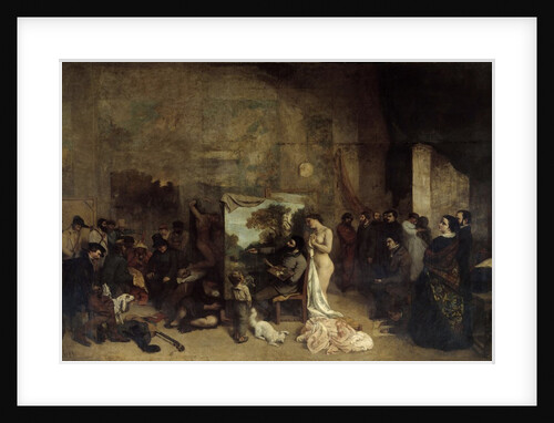 The Studio of the Painter, a Real Allegory by Gustave Courbet
